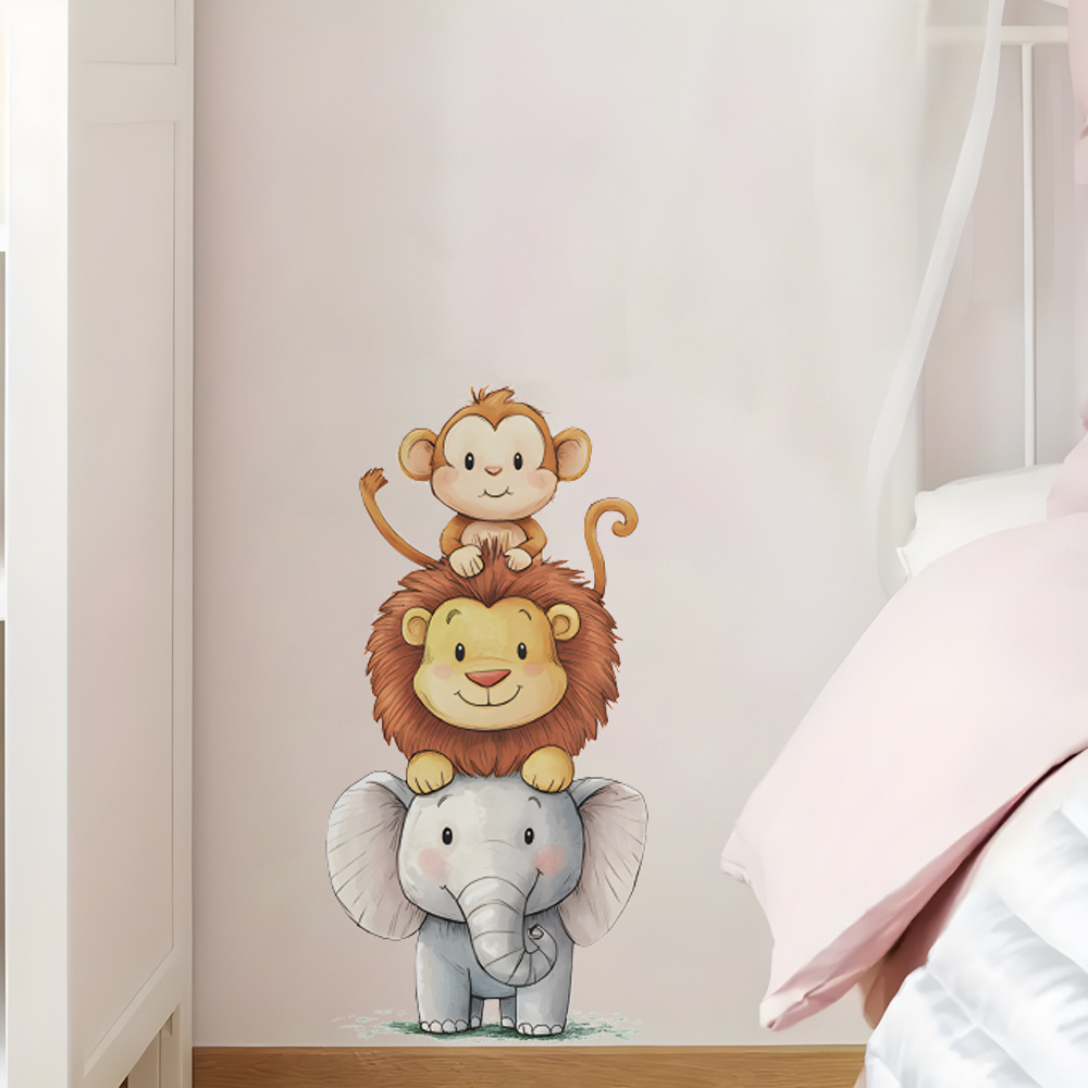 Baby Nursery Elephant - Autocollants muraux mignons d'animaux de la