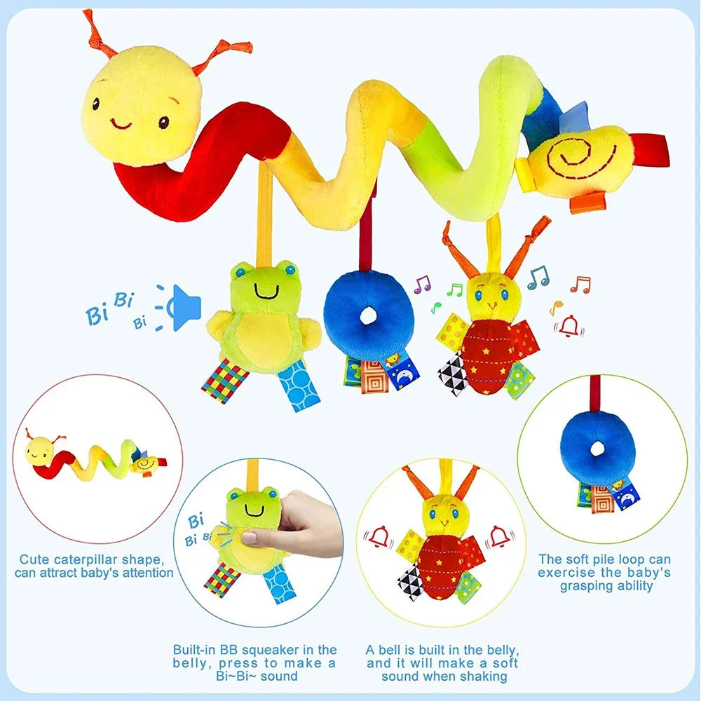 Baby Nursery Trolley - Jouets de poussette en spirale pour