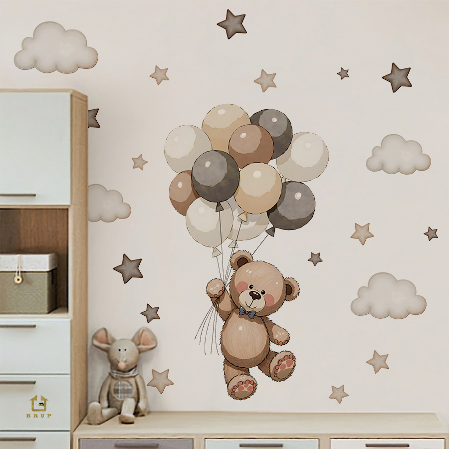 Baby Nursery Products - Adorables autocollants muraux ours en peluche,