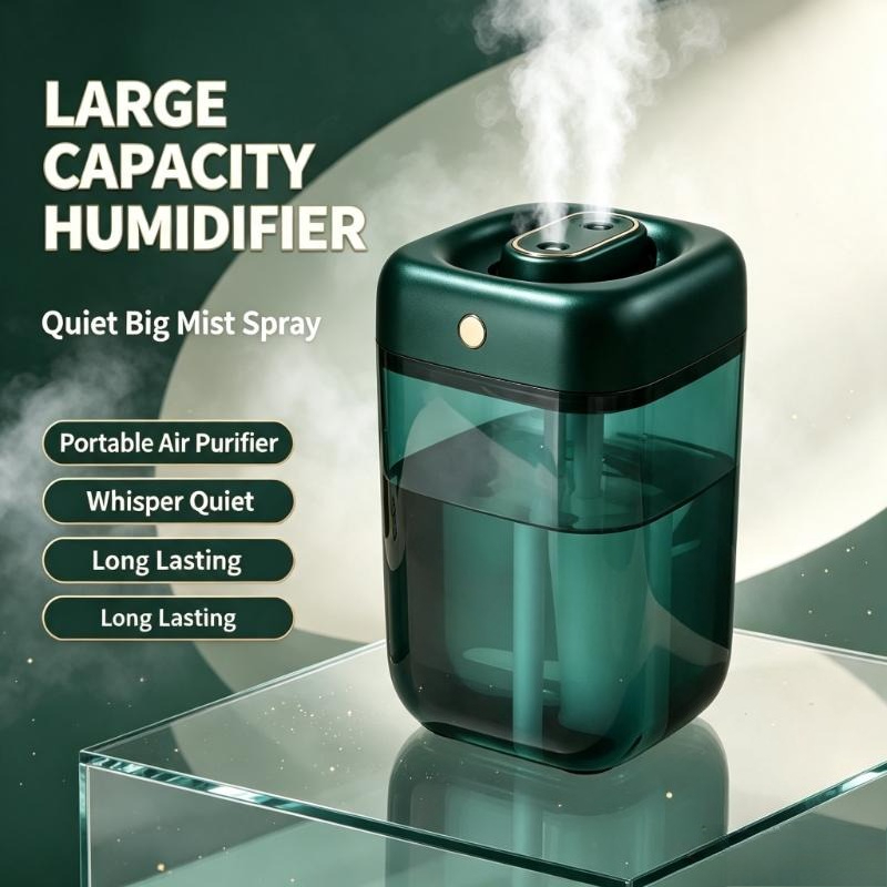 Baby Nursery Air Purifier - Humidificateur d'air portable silencieux de grande