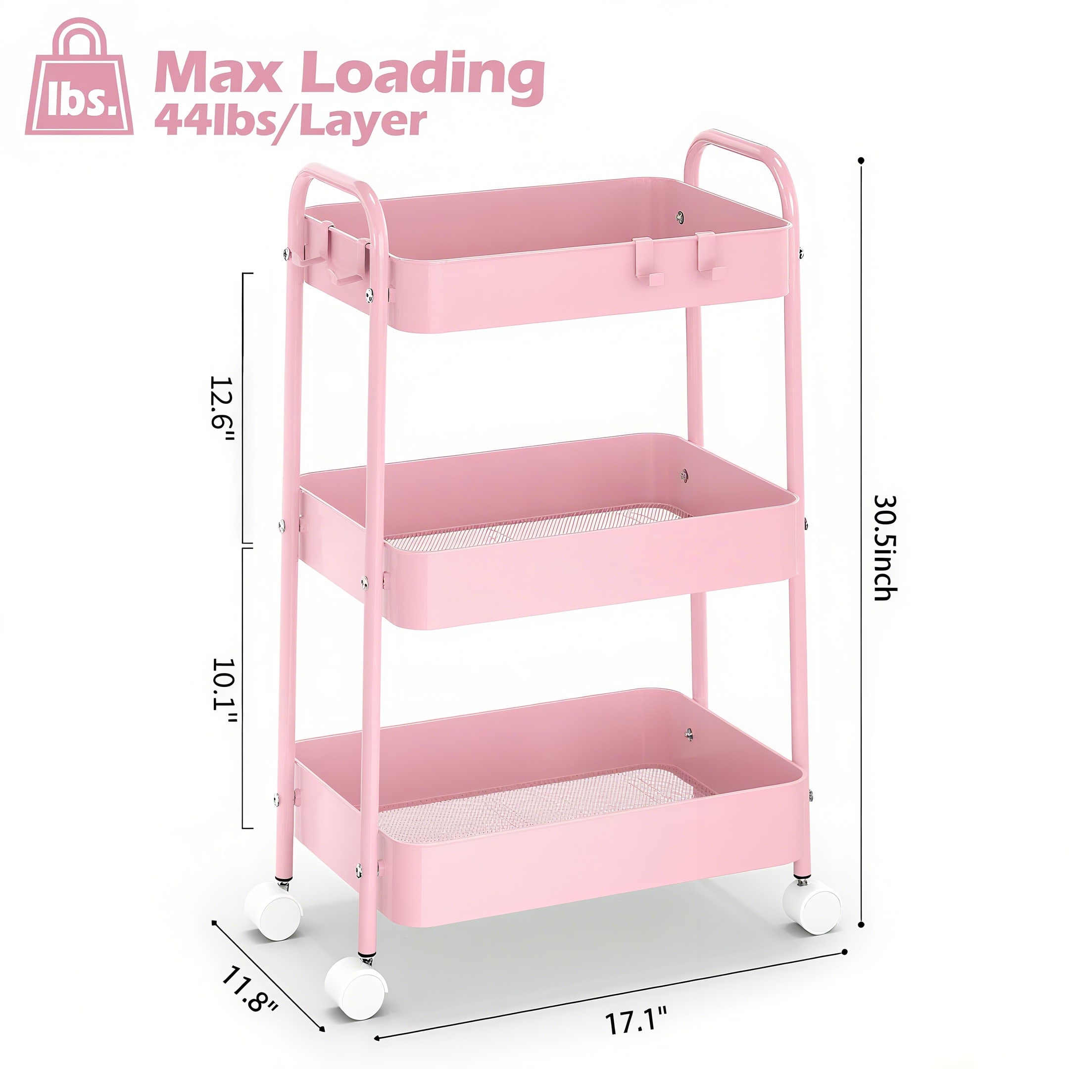 Chariot de rangement à 3 nivea - Baby Nursery Trolley avis et prix