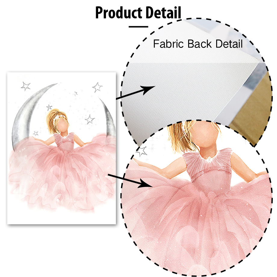 Toile murale d'ange rose pour  - Baby Nursery Animal Prints avis et prix