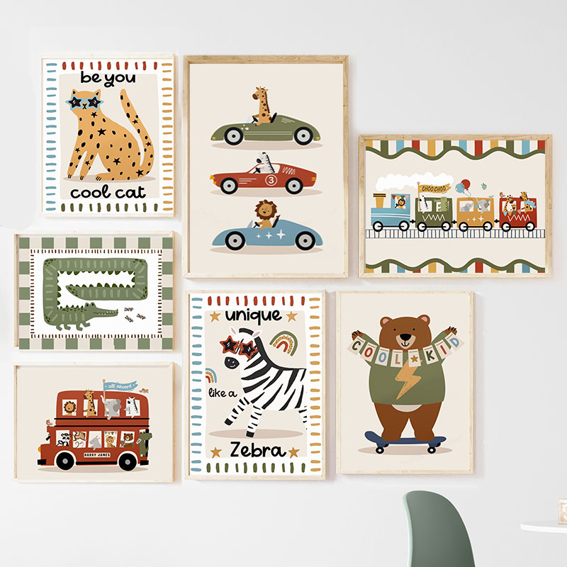 Tableaux et Affiches Muraux en - Baby Nursery Animal Prints avis et prix