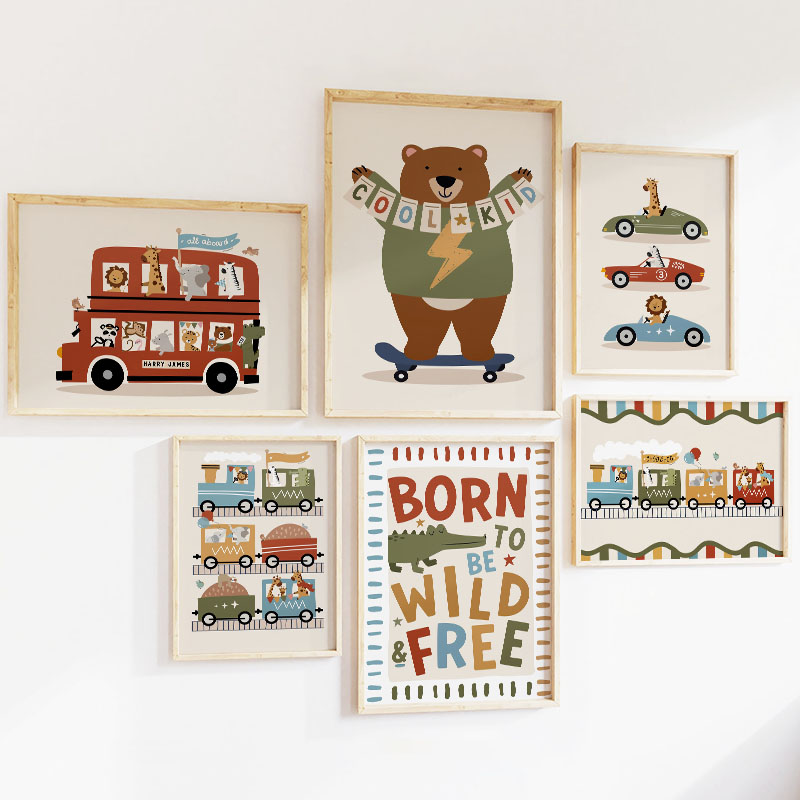 Tableaux et Affiches Muraux en - Baby Nursery Animal Prints avis et prix
