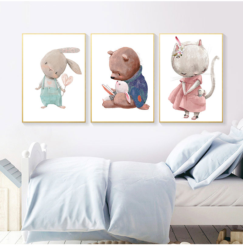 1PC Impression d'art décorativ - Baby Nursery Animal Prints avis et prix