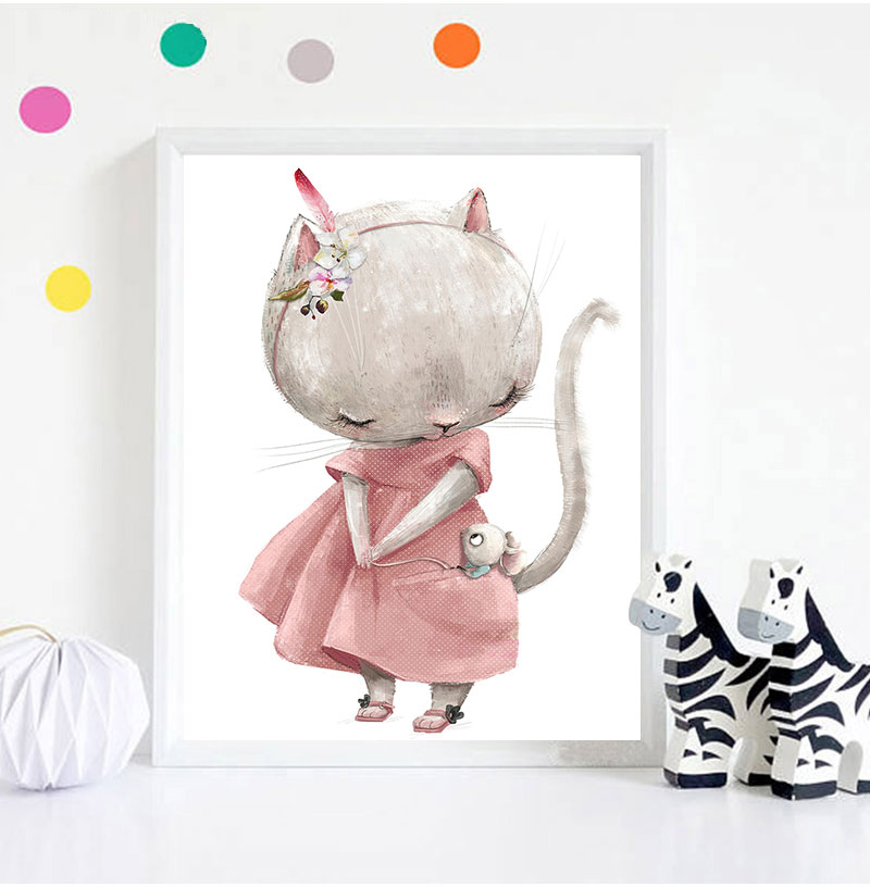 1PC Impression d'art décorativ - Baby Nursery Animal Prints avis et prix