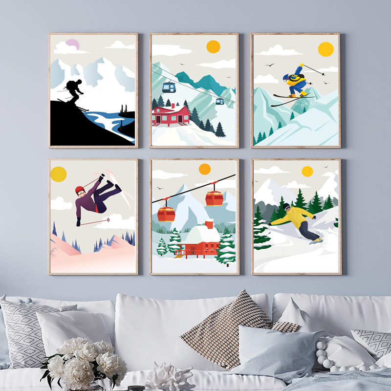 Toile murale minimaliste sur l - Baby Nursery Themes Boy avis et prix