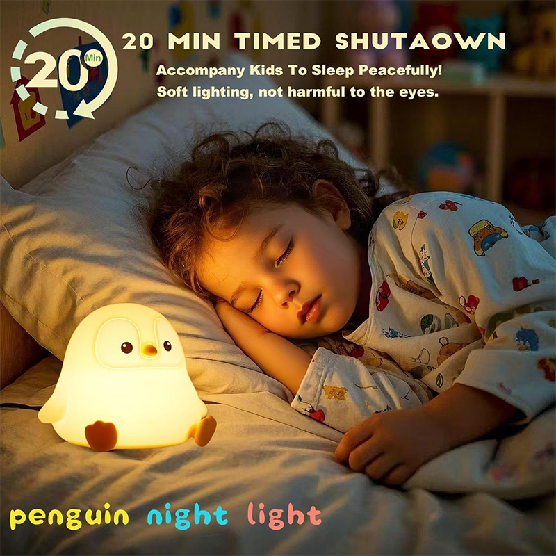 Veilleuse Mignonne Pingouin en - Baby Nursery Table Lamp avis et prix