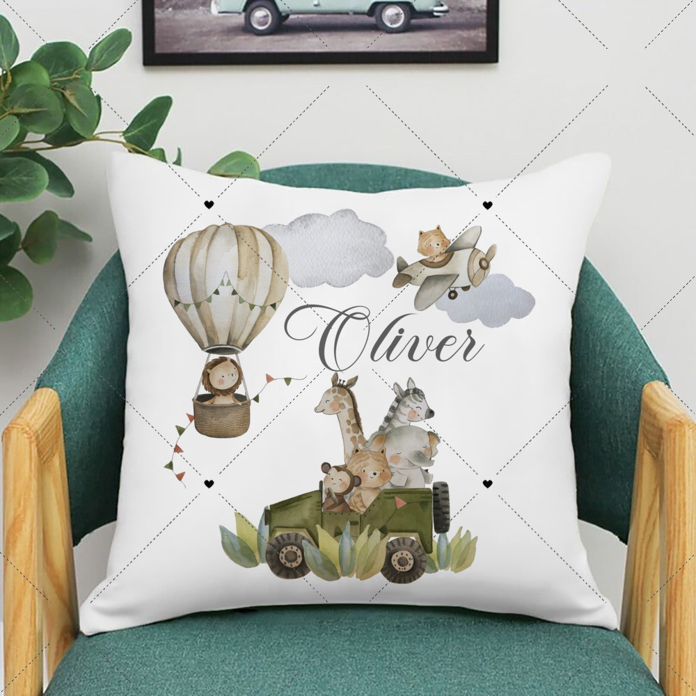 Taie d'oreiller personnalisée  - Baby Nursery Animal Prints avis et prix