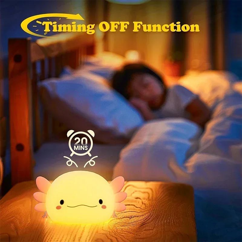 Axolotl – veilleuse en Silicon - Baby Nursery Table Lamp avis et prix