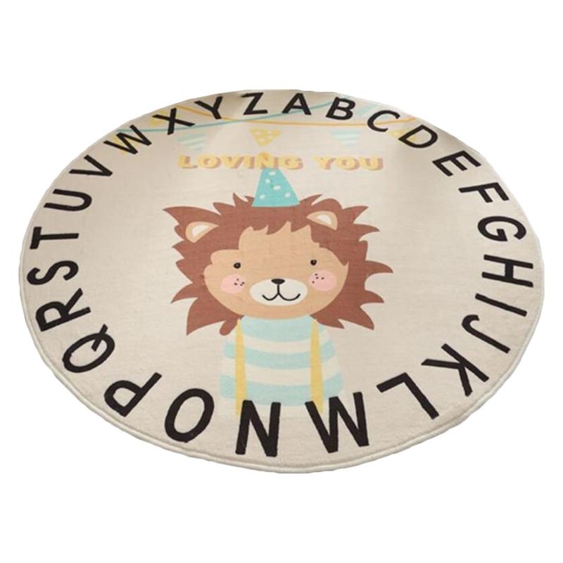 Y4UD – tapis jeu rond imprimé  - Baby Nursery Animal Prints avis et prix
