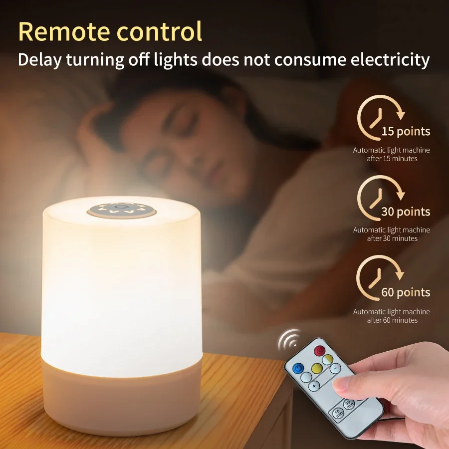 Veilleuse LED aste avec téléco - Baby Nursery Table Lamp avis et prix