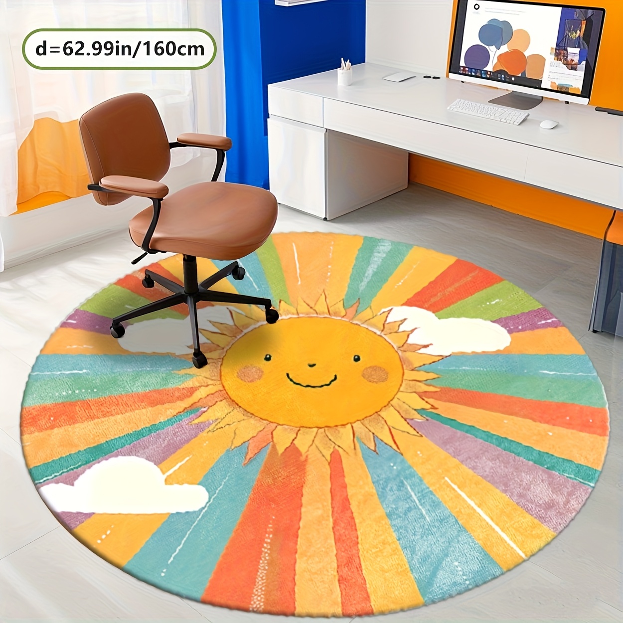 Tapis rond en peluche mignon p - Baby Nursery Themes Boy avis et prix