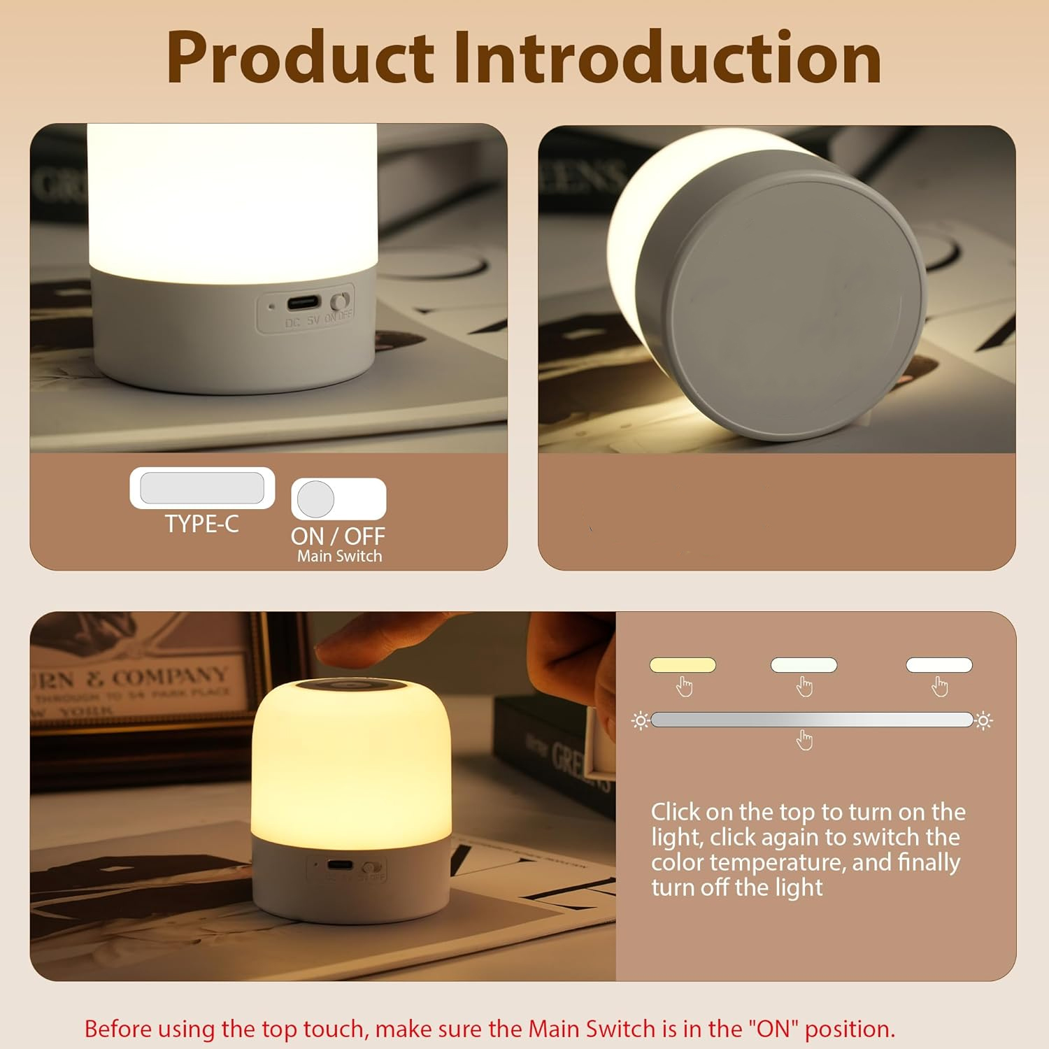 Veilleuse portative pour bébé, - Baby Nursery Table Lamp avis et prix
