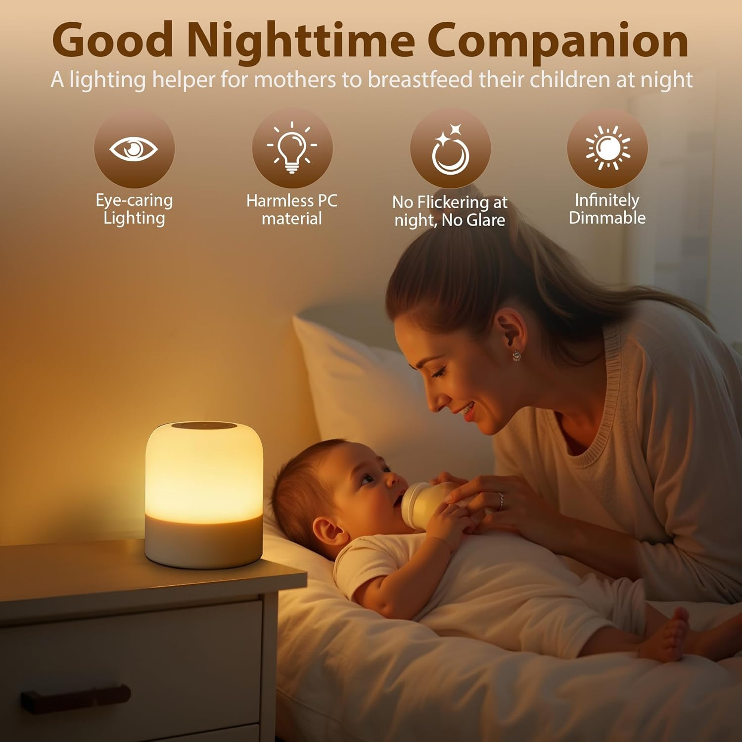 Veilleuse portative pour bébé, - Baby Nursery Table Lamp avis et prix