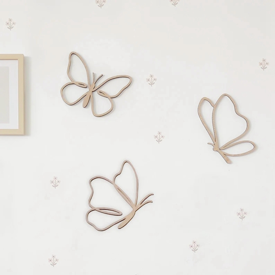 Panneau en bois avec papillons - Baby Nursery Products avis et prix