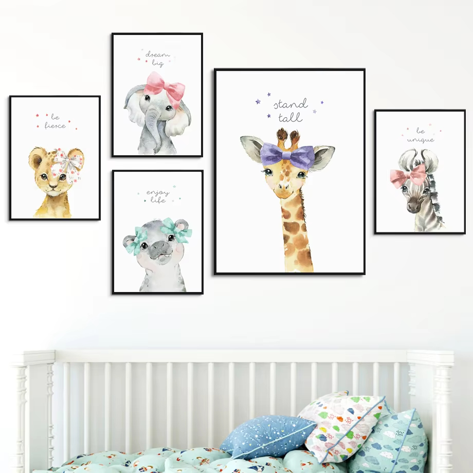 Lion zèbre girafe éléphant hip - Baby Nursery Elephant avis et prix