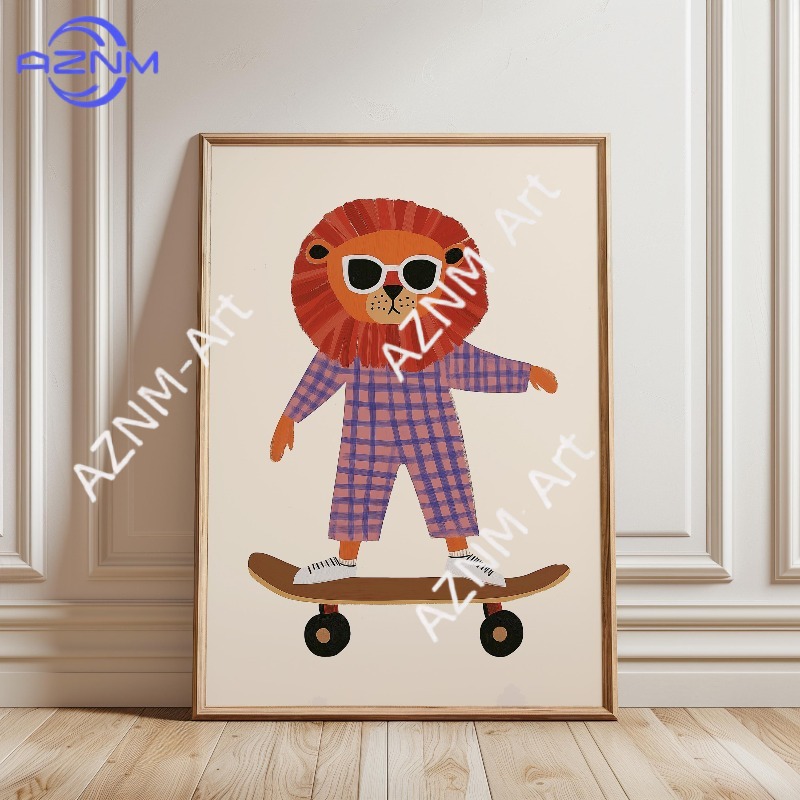 Affiche de skateboard amusante - Baby Nursery Products avis et prix