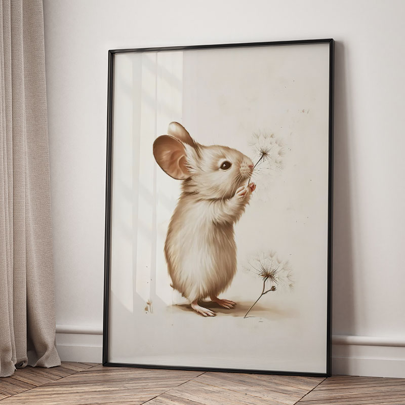 Affiches d'animaux (Ours, Lapi - Baby Nursery Animal Prints avis et prix