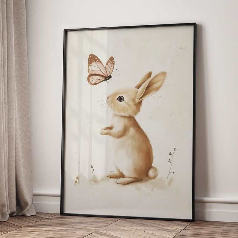 Affiches d'animaux (Ours, Lapi - Baby Nursery Animal Prints avis et prix