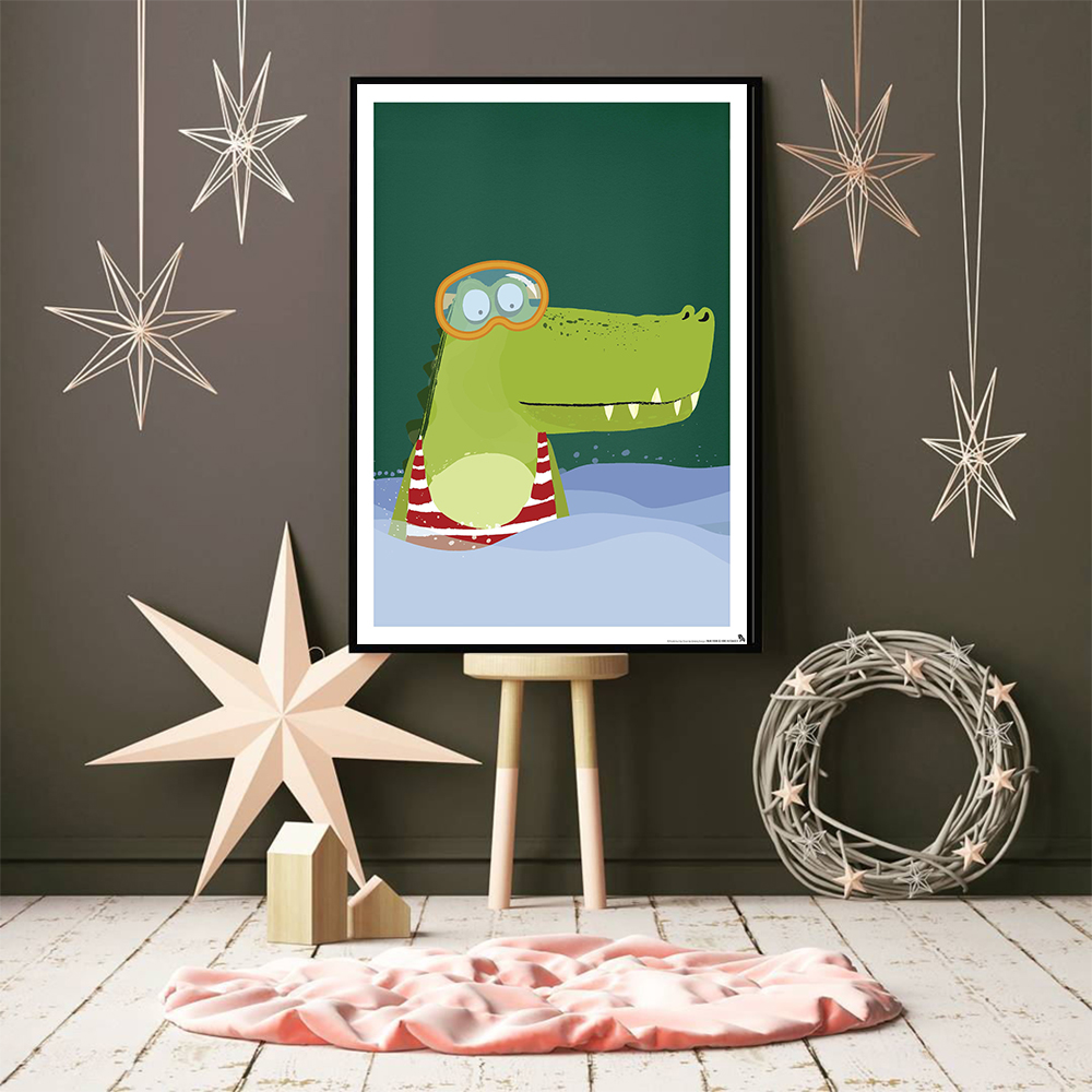 Affiche de Pépinière en Toile  - Baby Nursery Elephant avis et prix