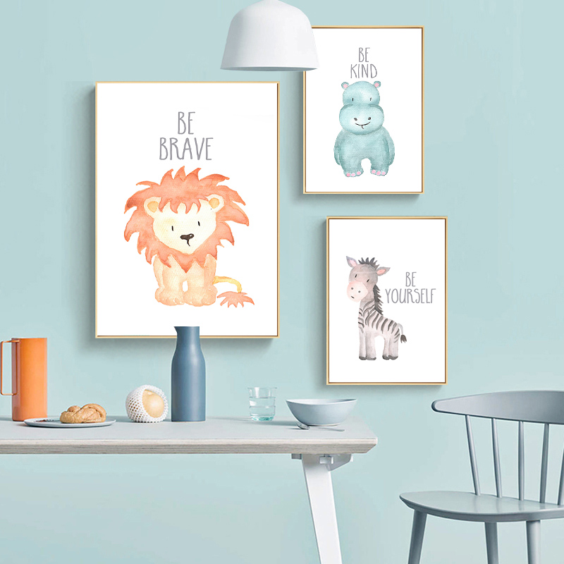Affiche Murale en Toile avec A - Baby Nursery Elephant avis et prix